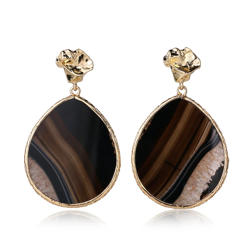 ShinyGem Elegant Cute Natural Gemstone Stud Earrings Copper Plated Real Gold Multiple Options Agate Gem Stone Earring For Women
ShinyGem Elegant Cute Natural Gemstone Stud Earrings Copper Plated Real Gold Multiple Options Agate Gem Stone Earring For Women