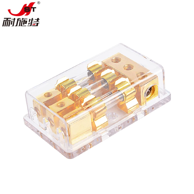 Universal 12V 30A~100A 1 In 3 Ways Car Fuse Box Holder Copper Plated Car Sound Safety Seat for Auto Boat Vehicle Audio
Universal 12V 30A~100A 1 In 3 Ways Car Fuse Box Holder Copper Plated Car Sound Safety Seat for Auto Boat Vehicle Audio