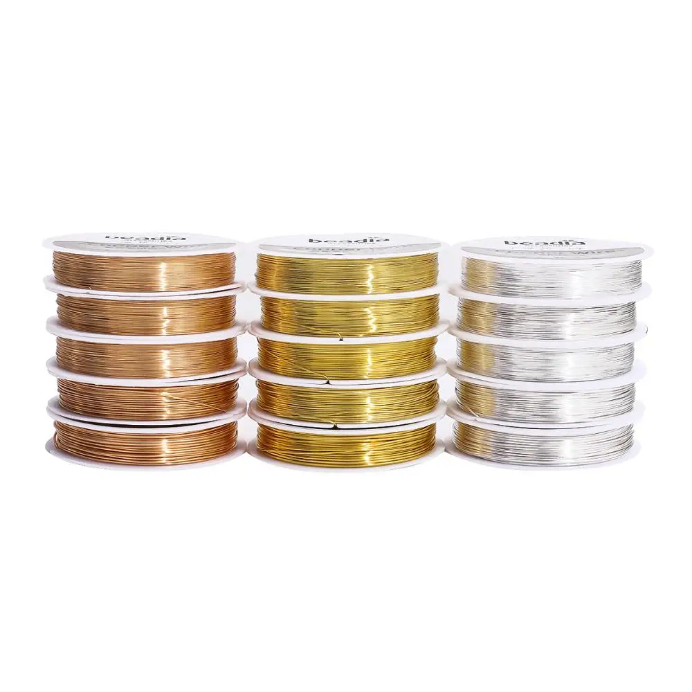 1Roll 0.3/0.4/0.5/0.6/0.8mm Copper Wire Jewelry Cord String Colorfast Beading Wire DIY Metal Thread For Bracelet Necklace Making
1Roll 0.3/0.4/0.5/0.6/0.8mm Copper Wire Jewelry Cord String Colorfast Beading Wire DIY Metal Thread For Bracelet Necklace Making