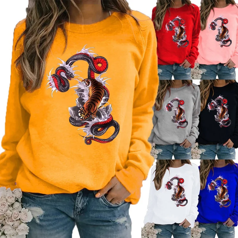 New Winter Fashion Women Printing Graphic Tee Motion Sweatshirt Long Sleeve Loose Casual Shirt Round Neck Pullover
New Winter Fashion Women Printing Graphic Tee Motion Sweatshirt Long Sleeve Loose Casual Shirt Round Neck Pullover