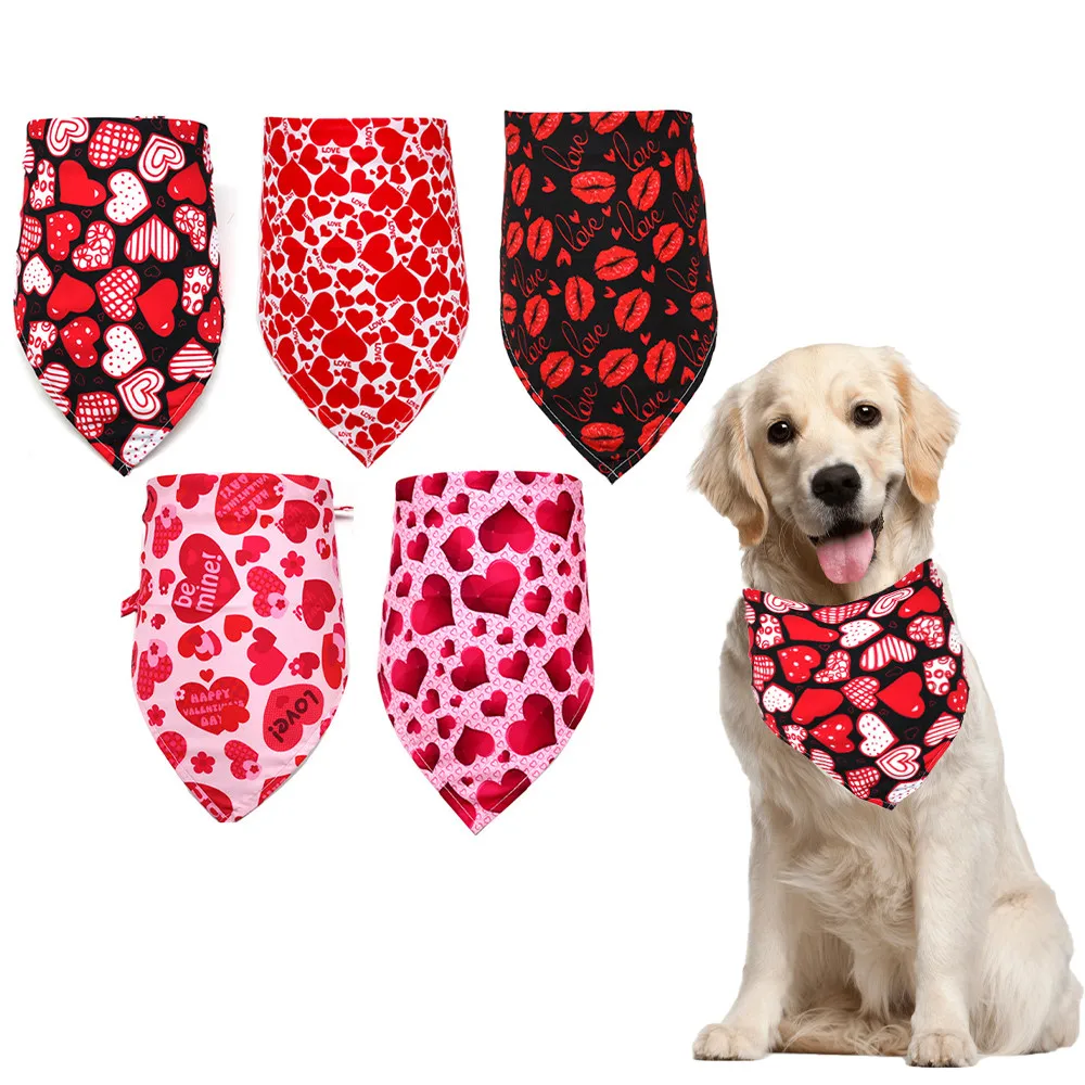 Miflame Valentine's Day Dog Bandana Dachshund Labrador Accessories For Large Dogs Scarf Love Heart Dog Bibs Cute Pet Supplies
Miflame Valentine's Day Dog Bandana Dachshund Labrador Accessories For Large Dogs Scarf Love Heart Dog Bibs Cute Pet Supplies