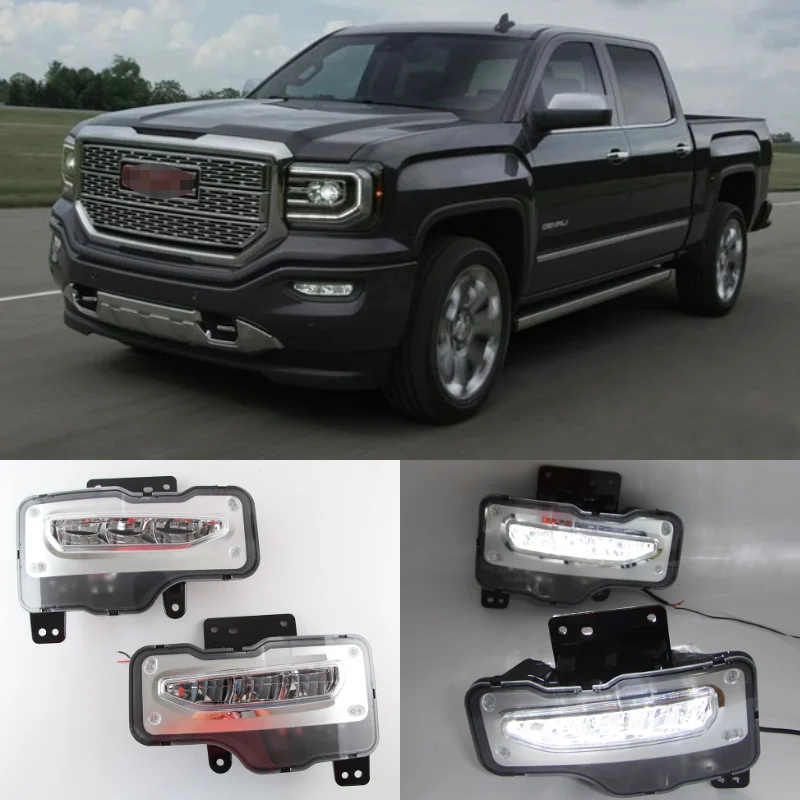 1 Pair LED Daytime Running Light Front Bumper Fog Lights Driving Lamps with Switch for GMC Sierra 1500 2016-2018
1 Pair LED Daytime Running Light Front Bumper Fog Lights Driving Lamps with Switch for GMC Sierra 1500 2016-2018