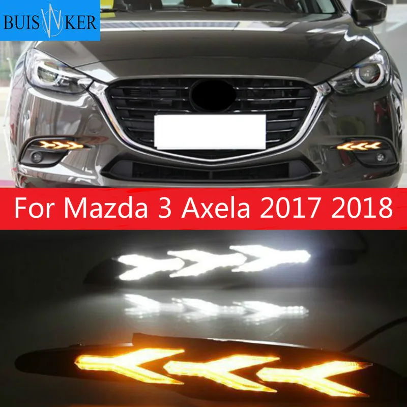 For Mazda 3 Axela 2017 2018 LED DRL Daytime Running Light Daylights yellow Signal lamp car-Styling lights
For Mazda 3 Axela 2017 2018 LED DRL Daytime Running Light Daylights yellow Signal lamp car-Styling lights