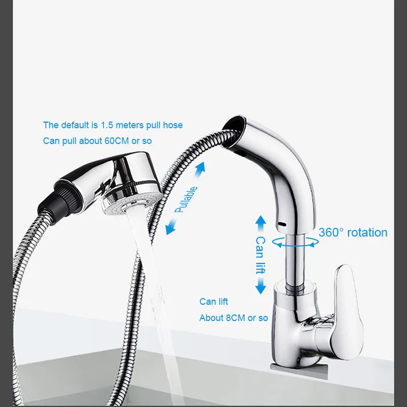 Pull Out Rotation Spray Mixer Kitchen Liftable Faucet Cold And Hot Water Single Handle Brass Kitchen Sink Faucet Kitchen
Pull Out Rotation Spray Mixer Kitchen Liftable Faucet Cold And Hot Water Single Handle Brass Kitchen Sink Faucet Kitchen