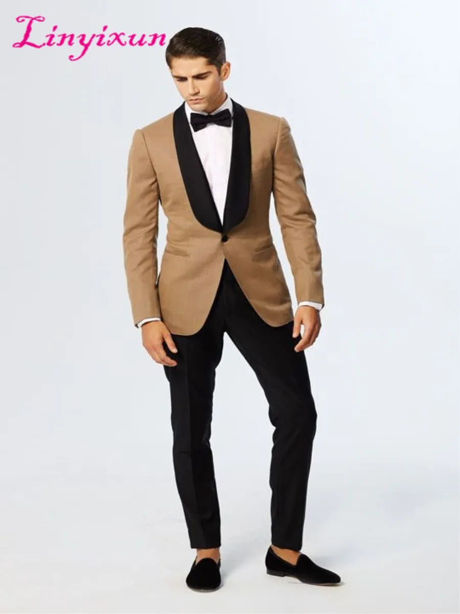 Linyixun 2022 Latest Coat Pant Designs Gold Shawl Lapel Slim Fit Men Suit 2 Piece Blazer Custom Stylish Tuxedo Groom Prom Suits
Linyixun 2022 Latest Coat Pant Designs Gold Shawl Lapel Slim Fit Men Suit 2 Piece Blazer Custom Stylish Tuxedo Groom Prom Suits