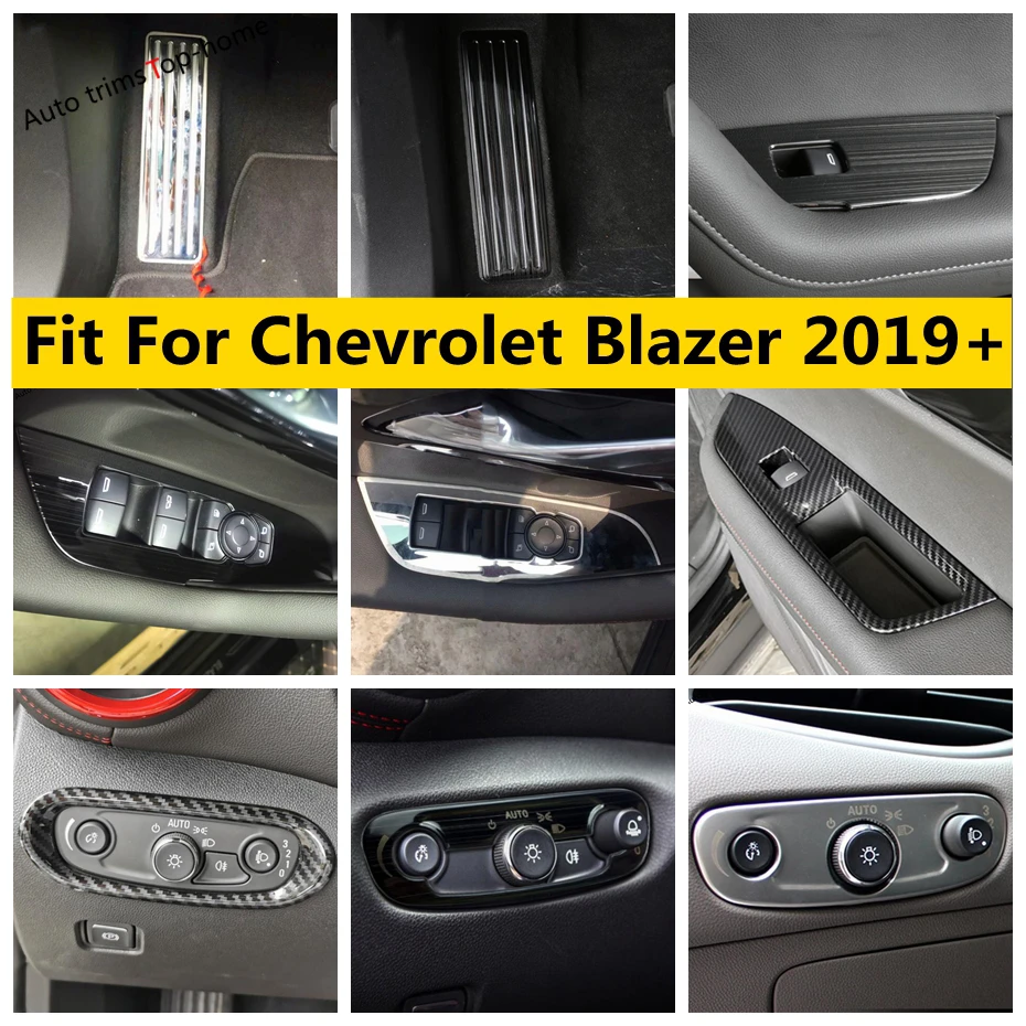 Window Glass Lift Button / Head Light Lamp Control Switch / Rest Pedal Cover Trim Fit For Chevrolet Blazer 2019 - 2023
Window Glass Lift Button / Head Light Lamp Control Switch / Rest Pedal Cover Trim Fit For Chevrolet Blazer 2019 - 2023