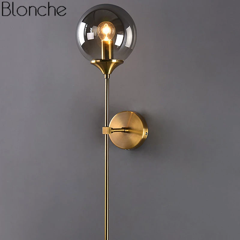 Modern Glass Wall Lamp Gold Led Wall Light Fixtures for Home Decor Bedroom Bathroom Mirror Lights Nordic Indoor Luminaire E14
Modern Glass Wall Lamp Gold Led Wall Light Fixtures for Home Decor Bedroom Bathroom Mirror Lights Nordic Indoor Luminaire E14