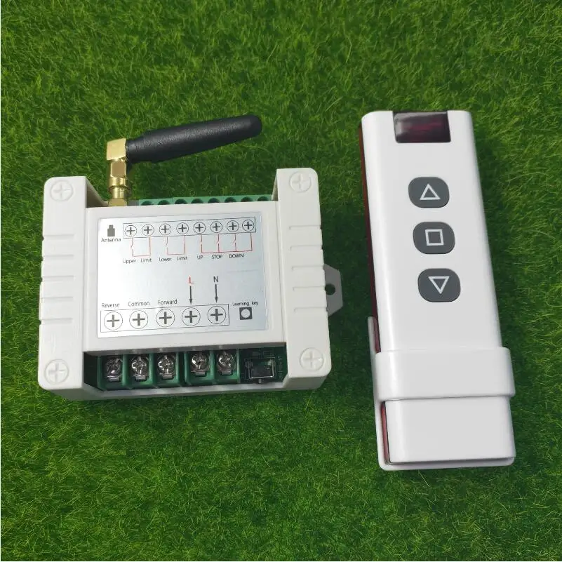 433 MHZ RF ac 220V electric door/shutter/electric curtain limit Wireless radio remote control switch
433 MHZ RF ac 220V electric door/shutter/electric curtain limit Wireless radio remote control switch