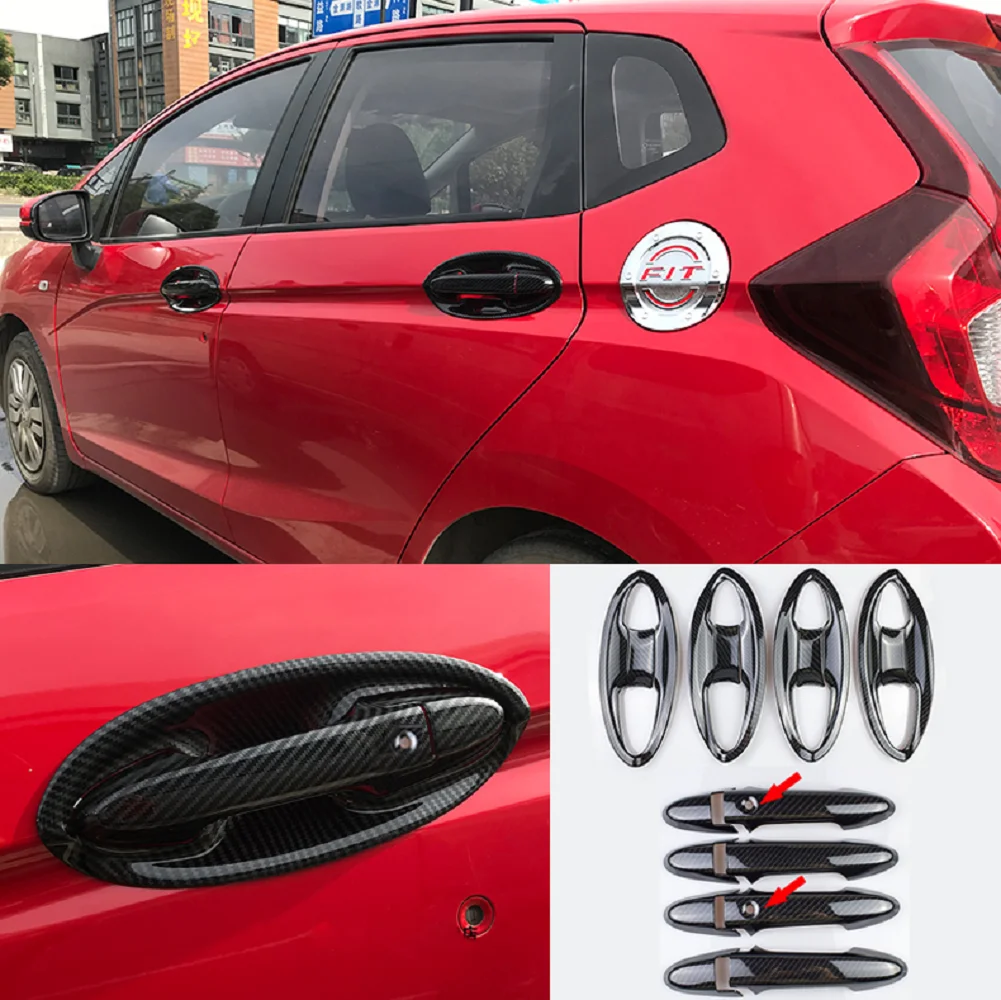 ABS Carbon fiber Car Door handle bowl Cover Trim Handle stickers For Honda Fit 2014 2015 2016 2017 2018 
ABS Carbon fiber Car Door handle bowl Cover Trim Handle stickers For Honda Fit 2014 2015 2016 2017 2018