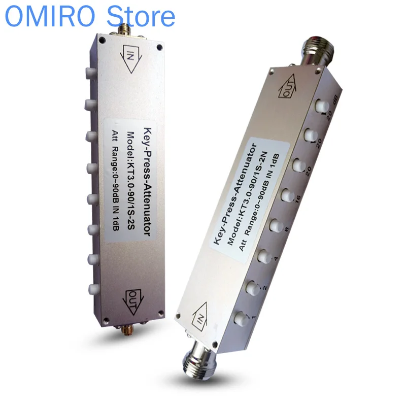 SMA / N Type RF Adjustable Signal Attenuator 0-90db Step Adjustable Attenuator / Key Adjustable Attenuator
SMA / N Type RF Adjustable Signal Attenuator 0-90db Step Adjustable Attenuator / Key Adjustable Attenuator