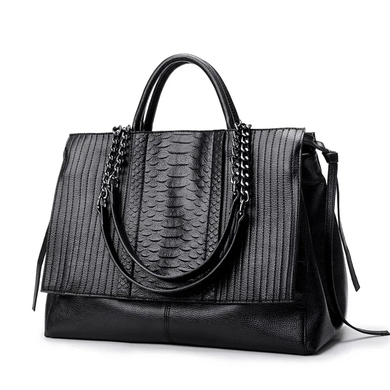 New Brand Design Women Handbag Luxury Simple Crocodile Leather Handbags Chain Women's Shoulder Bag Black Big Totes Bolsas
New Brand Design Women Handbag Luxury Simple Crocodile Leather Handbags Chain Women's Shoulder Bag Black Big Totes Bolsas