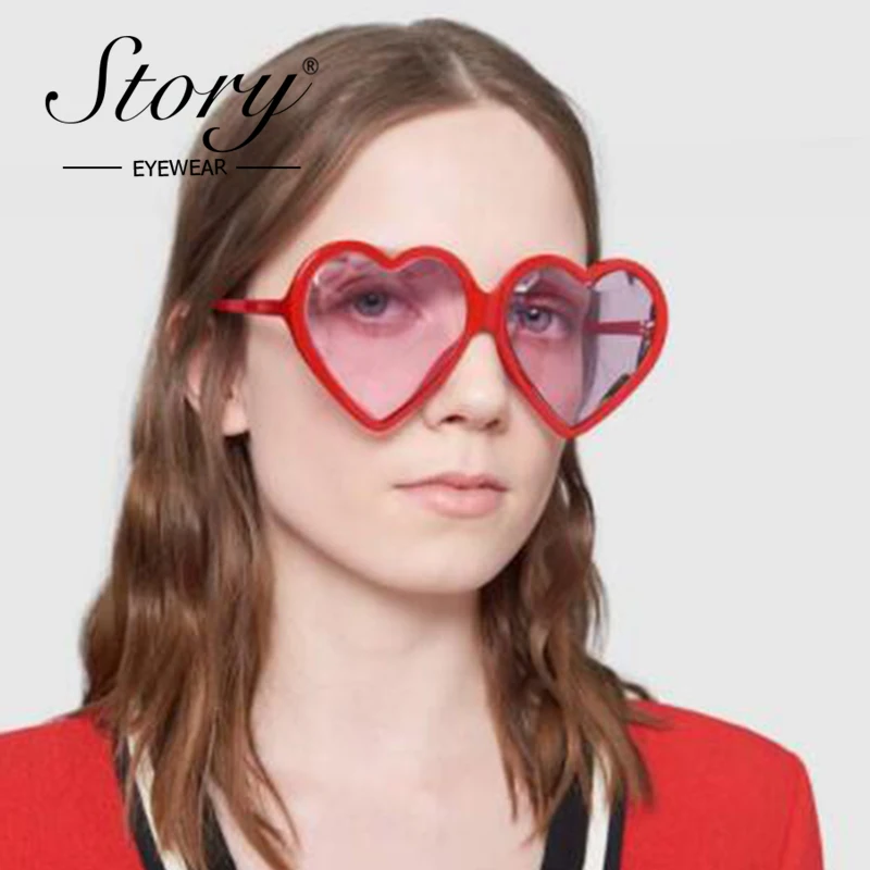 STORY 2018 Fashion Love Heart Sunglasses Women Vintage Retro Heart Shape Cat Eye Sun Glasses Clear Red Glass Shades 90S Eyewear
STORY 2018 Fashion Love Heart Sunglasses Women Vintage Retro Heart Shape Cat Eye Sun Glasses Clear Red Glass Shades 90S Eyewear