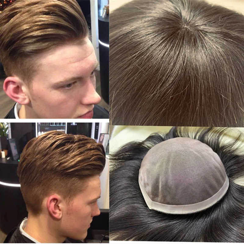 Dark Brown Human Hair Toupee for Men with PU Straight Hair Pieces Replacement System for Man Mono PU 6 Inches Mans Wig
Dark Brown Human Hair Toupee for Men with PU Straight Hair Pieces Replacement System for Man Mono PU 6 Inches Mans Wig