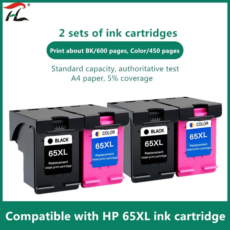 Compatible with hp 65XL cartridge replacement 65xl hp 65 for hp DeskJet 3720 3722 3755 3730 3758 Envy 5010 5020 5030 5232 printe
Compatible with hp 65XL cartridge replacement 65xl hp 65 for hp DeskJet 3720 3722 3755 3730 3758 Envy 5010 5020 5030 5232 printe