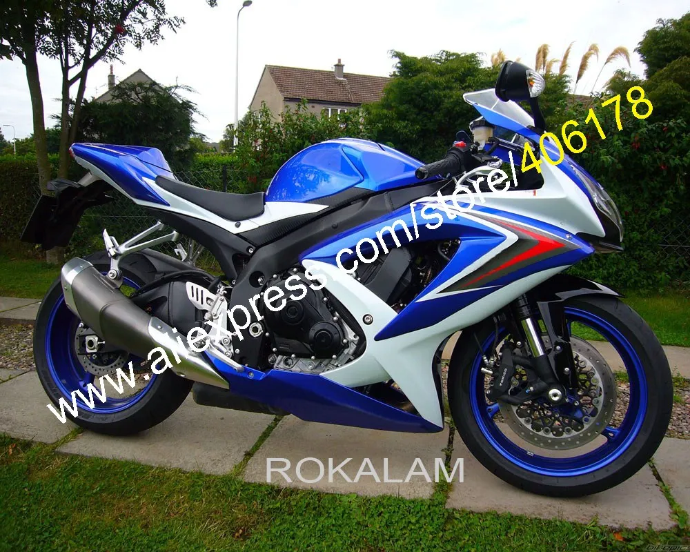 For Suzuki GSXR600 GSXR750 08 09 10 GSX-R600/750 K8 2008 2009 2010 Blue White Bodywork Fairing Kit (Injection Molding)
For Suzuki GSXR600 GSXR750 08 09 10 GSX-R600/750 K8 2008 2009 2010 Blue White Bodywork Fairing Kit (Injection Molding)