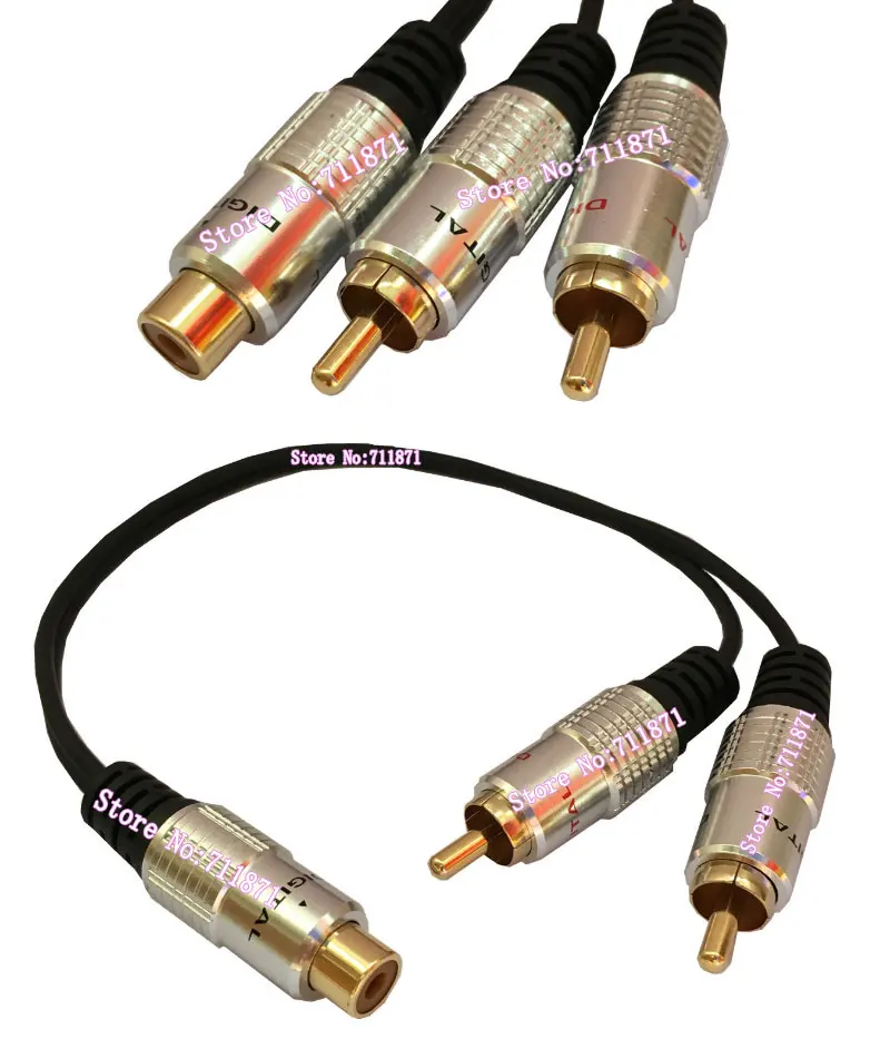 One Female Double Male RCA Cable Line 2 two Male one 1 Female RCA Line cable 2 two Double Male to Female RCA Wire cord
One Female Double Male RCA Cable Line 2 two Male one 1 Female RCA Line cable 2 two Double Male to Female RCA Wire cord