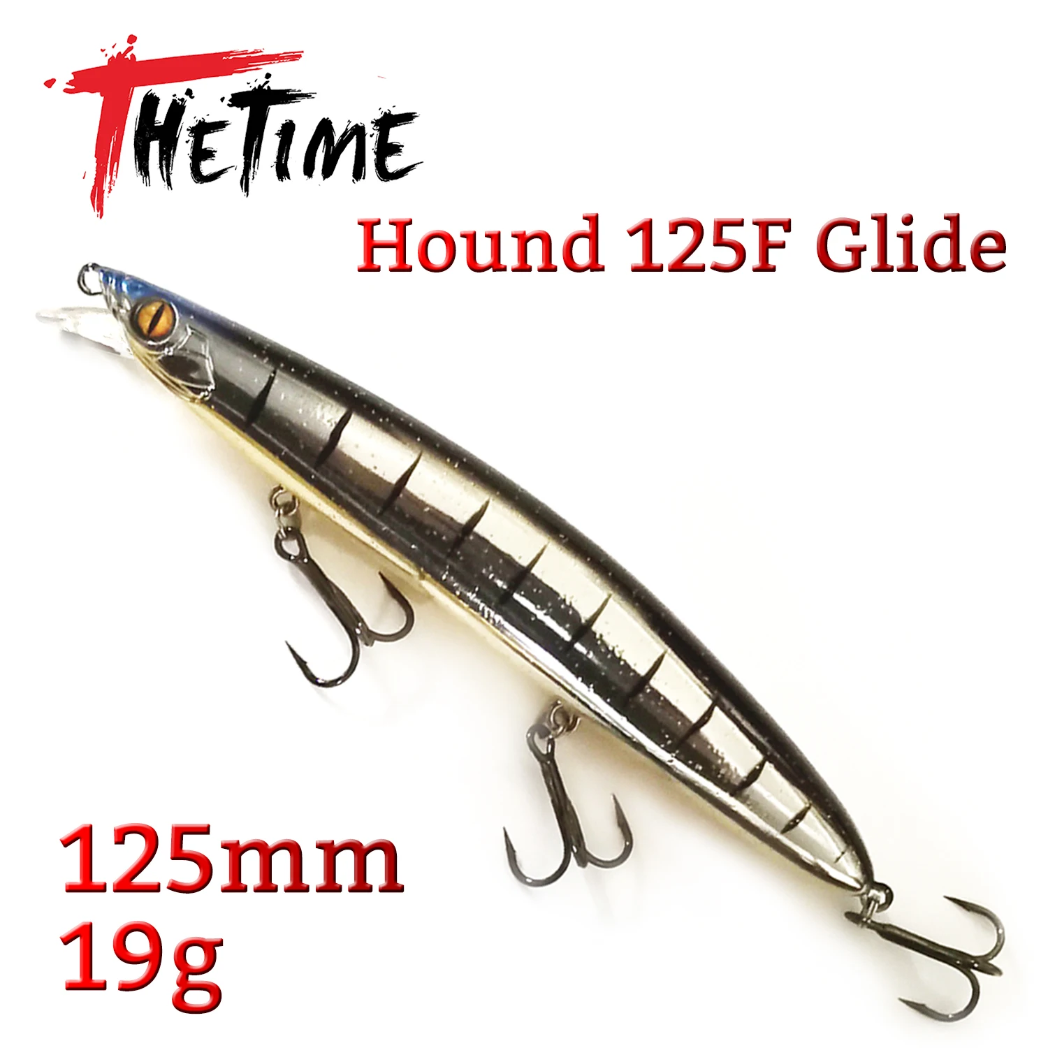 THETIME Hound Glide 125F 125 мм, 19 г, морская рыболовная приманка, искусственный средний фонарь, плавающий Воблер для ловли щуки
THETIME Hound Glide 125F 125 мм, 19 г, морская рыболовная приманка, искусственный средний фонарь, плавающий Воблер для ловли щуки
