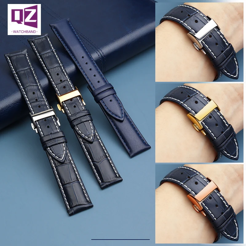 Senior Cow Leather Watch Strap Blue Genuine Band 19mm-22mm Width for Longines L29094920 And Other Watches with 19mm-22mm Buckle
Senior Cow Leather Watch Strap Blue Genuine Band 19mm-22mm Width for Longines L29094920 And Other Watches with 19mm-22mm Buckle