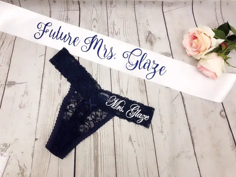 Custom Bride Sash Bride Thong, Personalized Wedding Gifts Bride Leggings Bridal Party Sash, Bridal Shower Wedding Sash
Custom Bride Sash Bride Thong, Personalized Wedding Gifts Bride Leggings Bridal Party Sash, Bridal Shower Wedding Sash