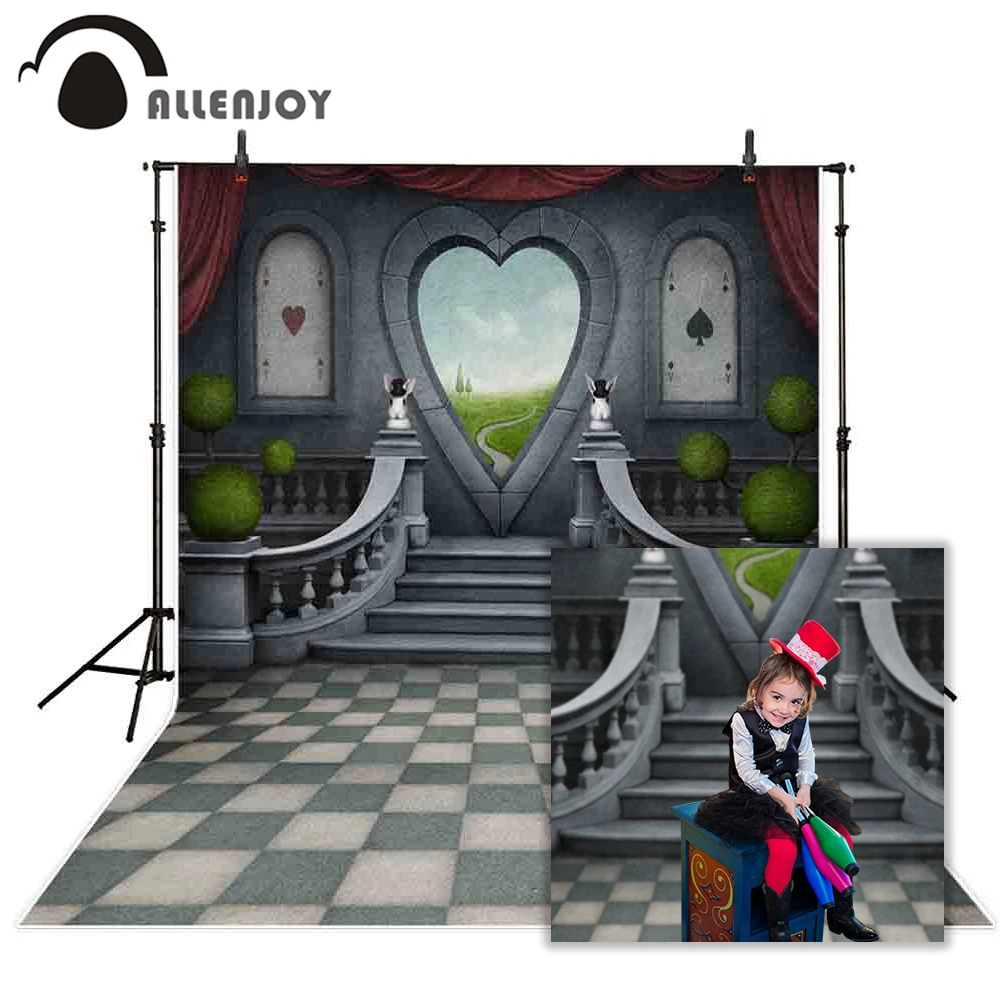 Виниловый фон Allenjoy Fairy Wonderland для детской студийной фотосъемки с изображением кролика и покера на день рождения
Виниловый фон Allenjoy Fairy Wonderland для детской студийной фотосъемки с изображением кролика и покера на день рождения