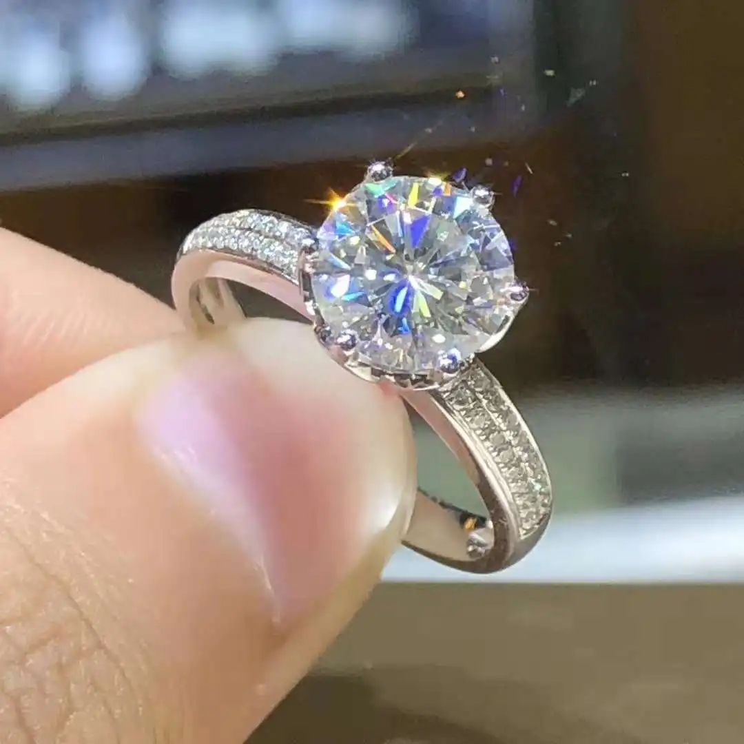 New 925 Sterling Silver Ring Micro-Inlaid Simulation Diamond Couple Ring Woman Charm Jewelry Engagement Gift
New 925 Sterling Silver Ring Micro-Inlaid Simulation Diamond Couple Ring Woman Charm Jewelry Engagement Gift