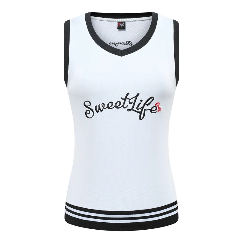 Golf Shirts Women Vest Spring Sleeveless V-neck British Style Sports Outdoor Team Uniform Competition Womens Golf Apparel Jacket
Golf Shirts Women Vest Spring Sleeveless V-neck British Style Sports Outdoor Team Uniform Competition Womens Golf Apparel Jacket