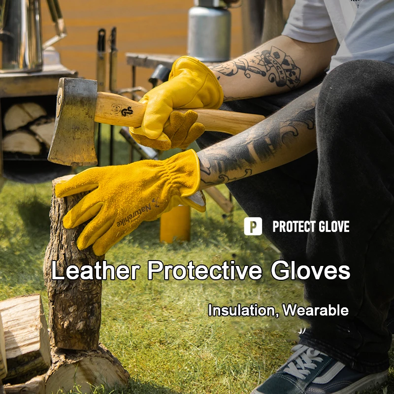 Naturehike Camping Cowhide Gloves 178g Insurance Wear-resistant Leather Protection Gloves Portable Daily Garden Picnic Equipment
Naturehike Camping Cowhide Gloves 178g Insurance Wear-resistant Leather Protection Gloves Portable Daily Garden Picnic Equipment