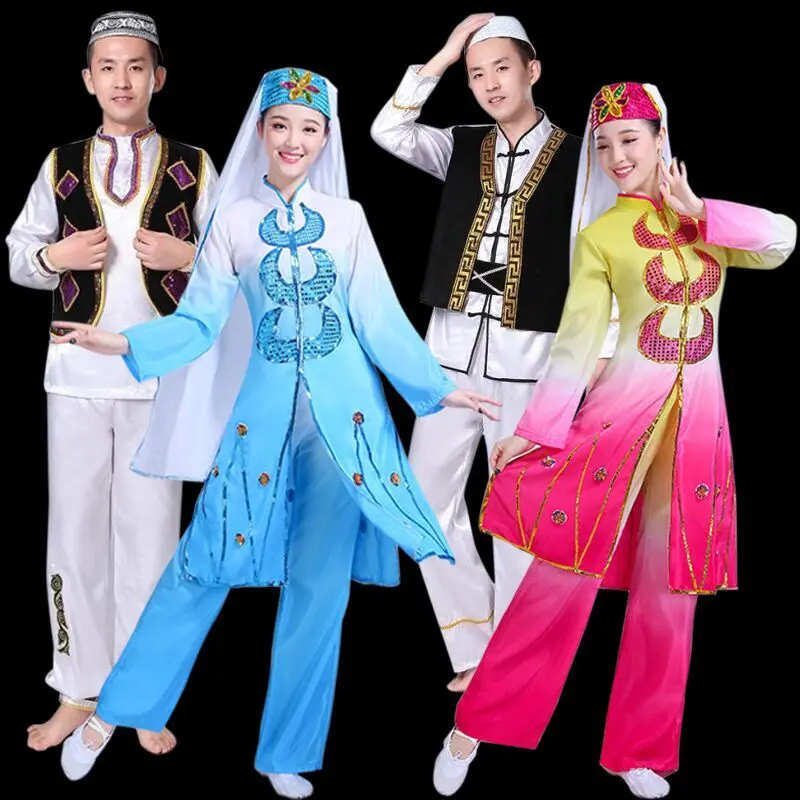 Muslims dress women oriental costumes man chinse dance costumes Salar Hui Dance Dress Adults Festival Worship
Muslims dress women oriental costumes man chinse dance costumes Salar Hui Dance Dress Adults Festival Worship
