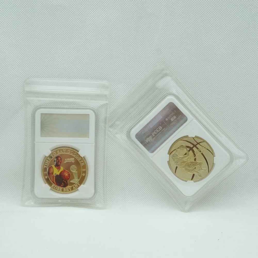 1OZ Gold Plated Coins Gift Medallion Basketball Player Badge Souvenirs for Fans with PCCB Case
1OZ Gold Plated Coins Gift Medallion Basketball Player Badge Souvenirs for Fans with PCCB Case
