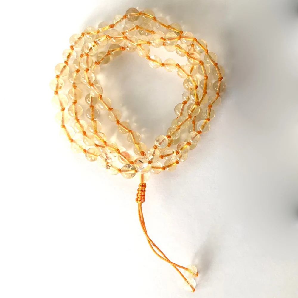 MG0998 Citrines AdjustableHand Knotted Bracelet Natural 6mm Yellow Crystal 108 Mala Beads Bracelet Meditation Prayer Bracelet
MG0998 Citrines AdjustableHand Knotted Bracelet Natural 6mm Yellow Crystal 108 Mala Beads Bracelet Meditation Prayer Bracelet