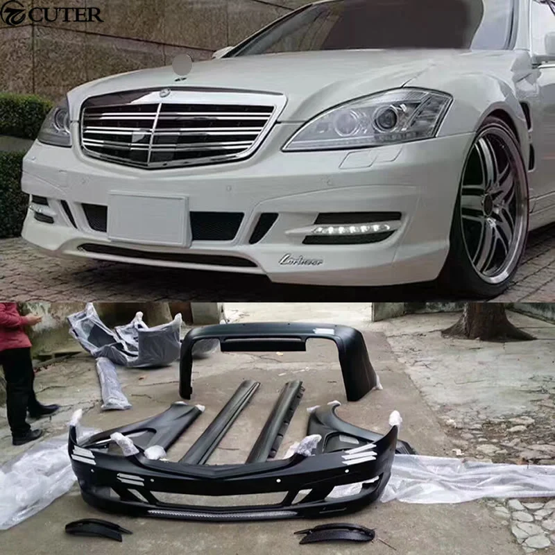 W221 S300 S350 Car Body Kit FRP Front Rear Bumper Side Skirts Fenders for Mercedes Benz W221 Lorinser Body Kit 11-13
W221 S300 S350 Car Body Kit FRP Front Rear Bumper Side Skirts Fenders for Mercedes Benz W221 Lorinser Body Kit 11-13
