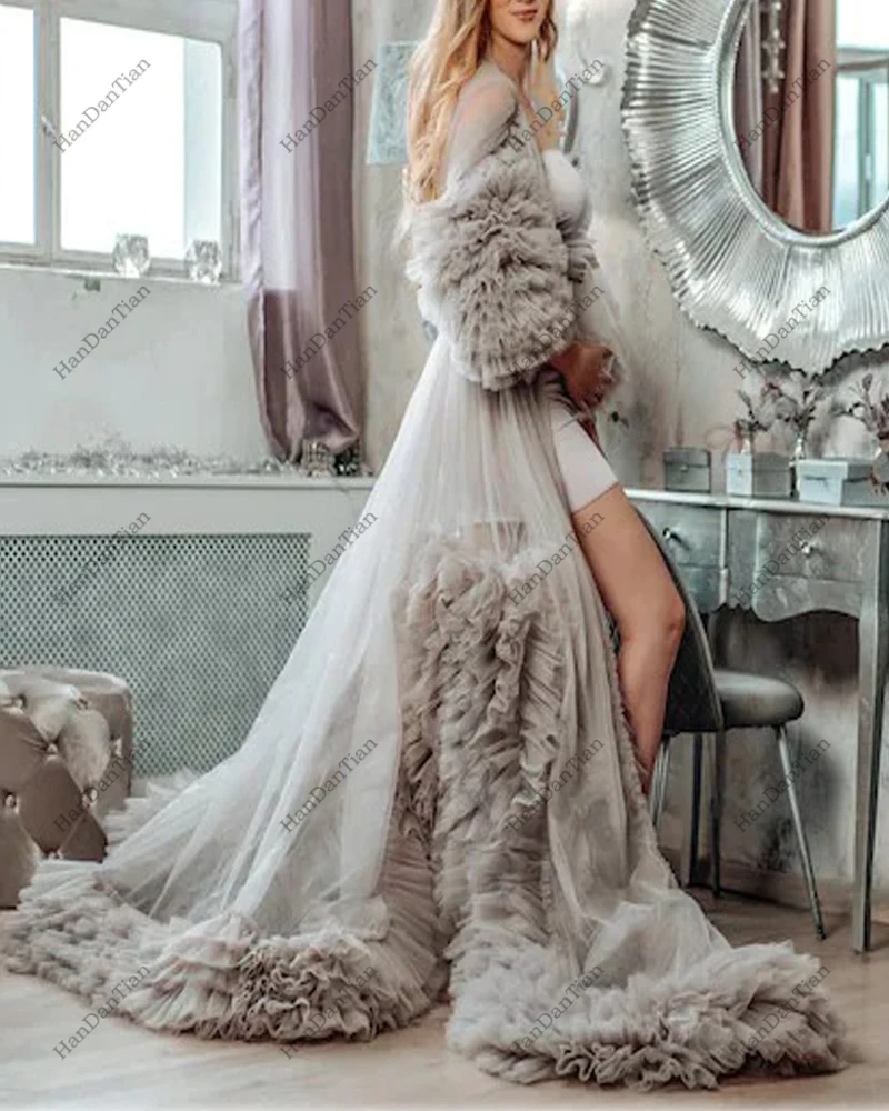 Maternity Photoshoot Dress Perspective Sheer Long Robe Puffy Tulle Bathgown 2021
Maternity Photoshoot Dress Perspective Sheer Long Robe Puffy Tulle Bathgown 2021