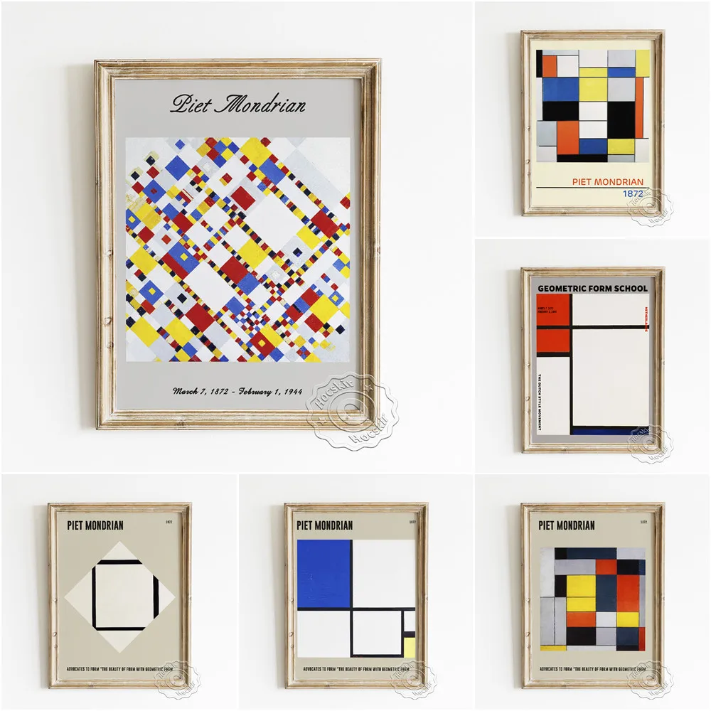 Piet Mondrian Abstract Poster, Composition A Prints, Victory Boogie Woogie Wall Art, Light Color Planes With Grey Contours Decor
Piet Mondrian Abstract Poster, Composition A Prints, Victory Boogie Woogie Wall Art, Light Color Planes With Grey Contours Decor