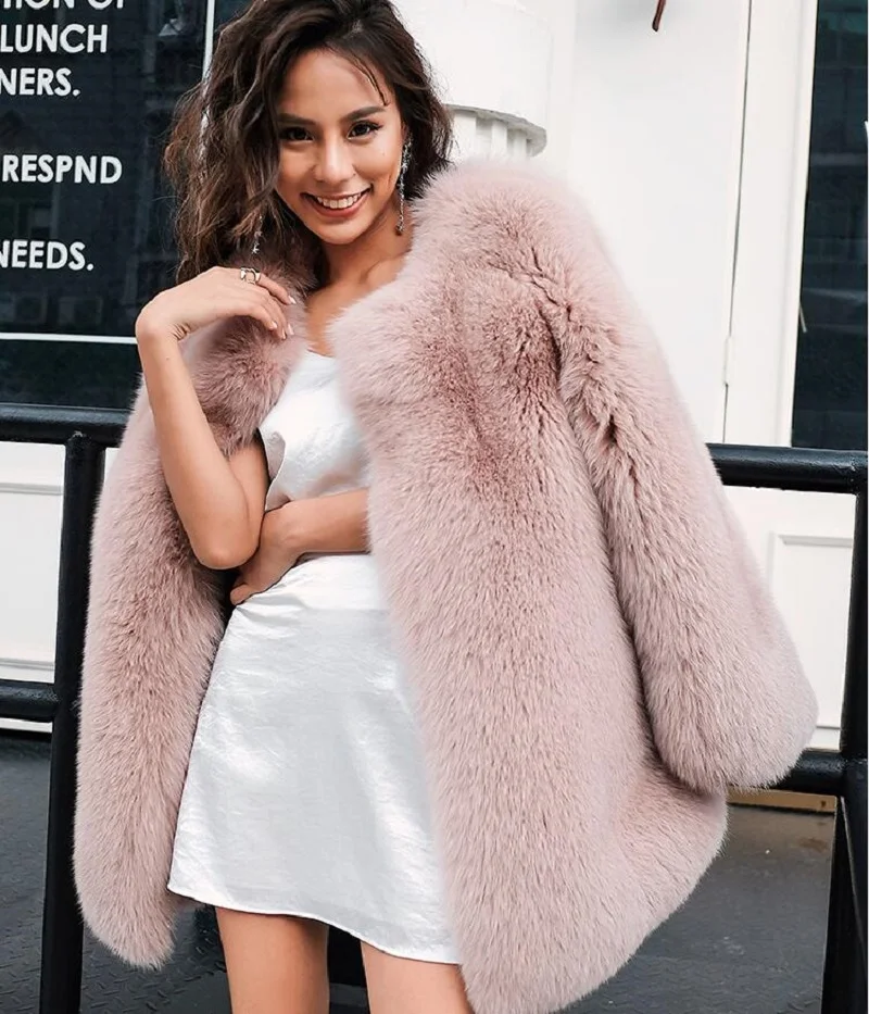 Genuo New 2019 Long Sleeve Faux Fur Coat Top Quality Elegant Sexy Party Night Club Warm Winter Coat Women
Genuo New 2019 Long Sleeve Faux Fur Coat Top Quality Elegant Sexy Party Night Club Warm Winter Coat Women