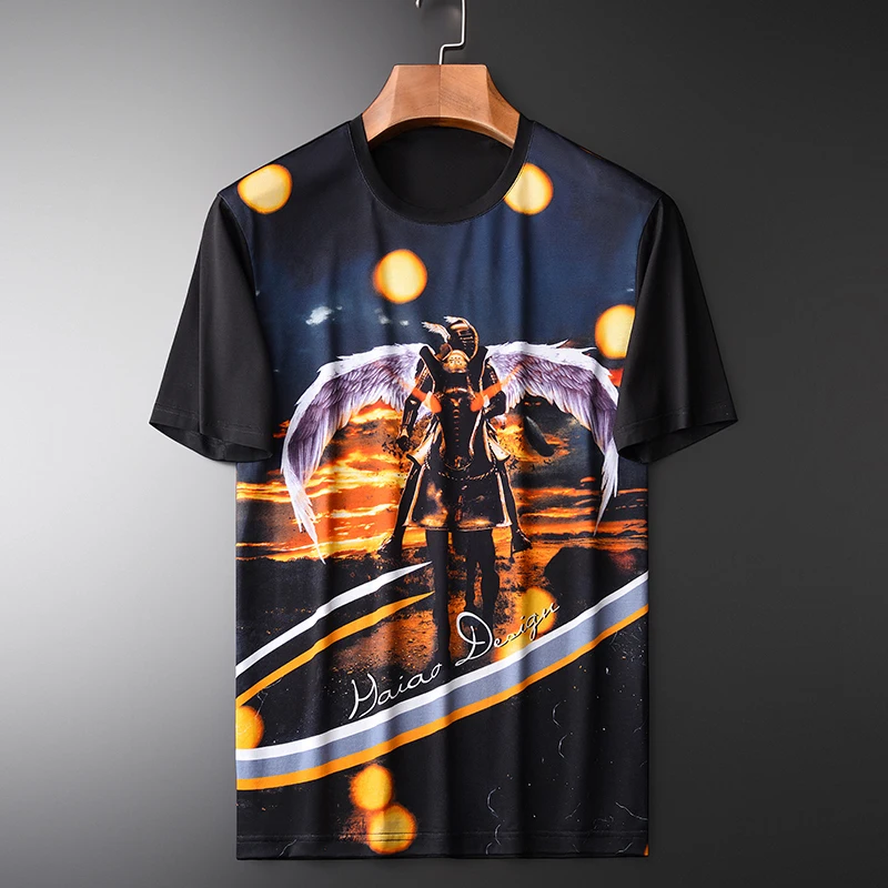 Summer Mens Luxury 100% Cotton Short Sleeve Front Printed Men Plus Size 3XL 4XL Slim Fit T-shirts Man
Summer Mens Luxury 100% Cotton Short Sleeve Front Printed Men Plus Size 3XL 4XL Slim Fit T-shirts Man