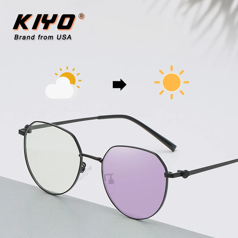 KIYO Brand 2020 New Women Men Round Anti-Blue Light Photochromic Sunglasses Metal Fashion Sun Glasses UV400 Sport Eyewear 9653
KIYO Brand 2020 New Women Men Round Anti-Blue Light Photochromic Sunglasses Metal Fashion Sun Glasses UV400 Sport Eyewear 9653