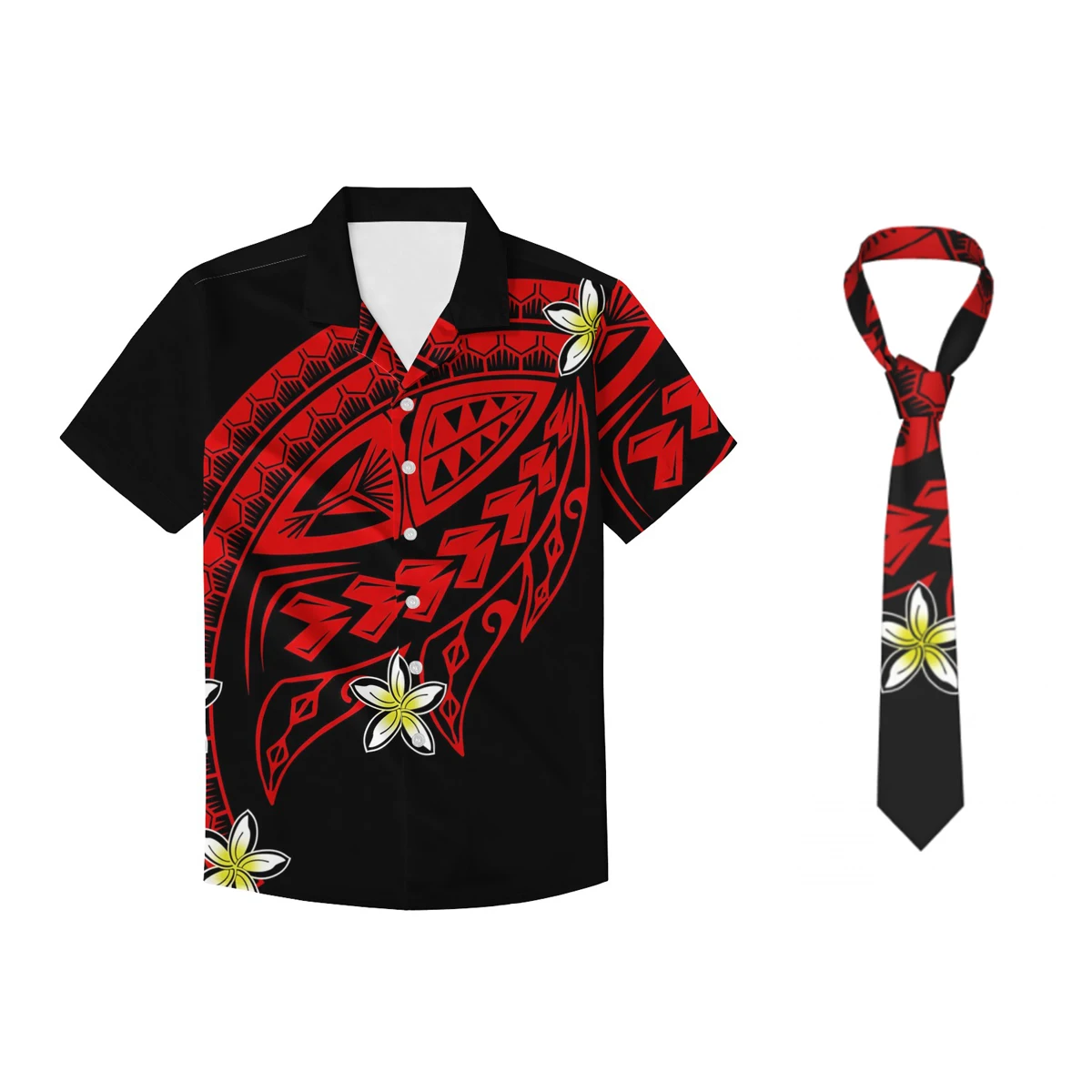 Tees Ties 2pcs/Set Top Men Hawaiian Polynesian Tribe Shirts 2021 New Tees Luxury Design Red Black Top Tattoo Shirt
Tees Ties 2pcs/Set Top Men Hawaiian Polynesian Tribe Shirts 2021 New Tees Luxury Design Red Black Top Tattoo Shirt