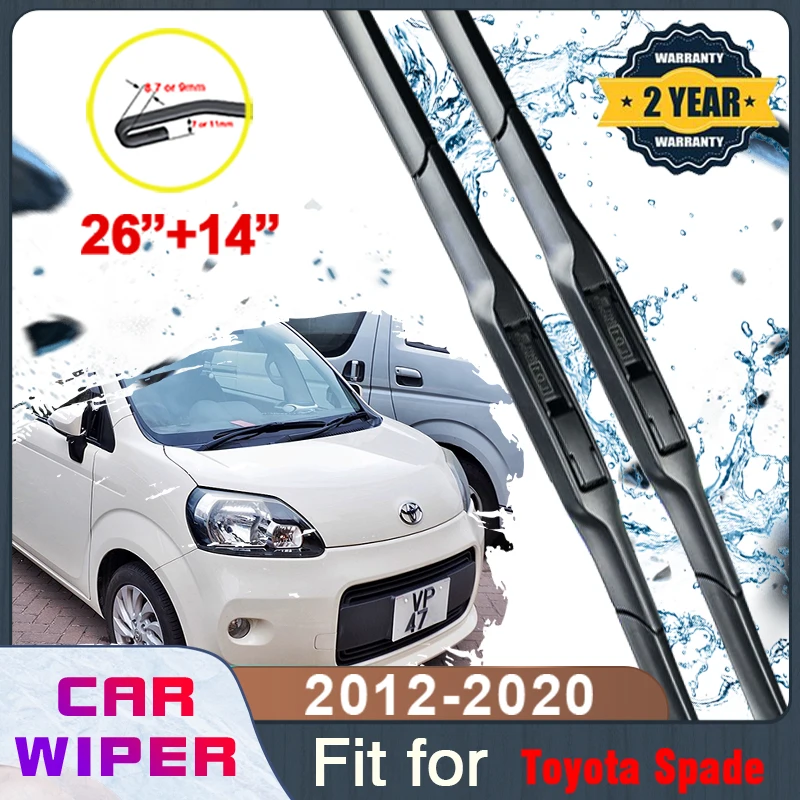Щетка стеклоочистителя лобового стекла для Toyota Spade Porte XP140 2012 ~ 2020, щетки для лезвия лобового стекла, автомобильные аксессуары, J-образный крюк...
Щетка стеклоочистителя лобового стекла для Toyota Spade Porte XP140 2012 ~ 2020, щетки для лезвия лобового стекла, автомобильные аксессуары, J-образный крюк...