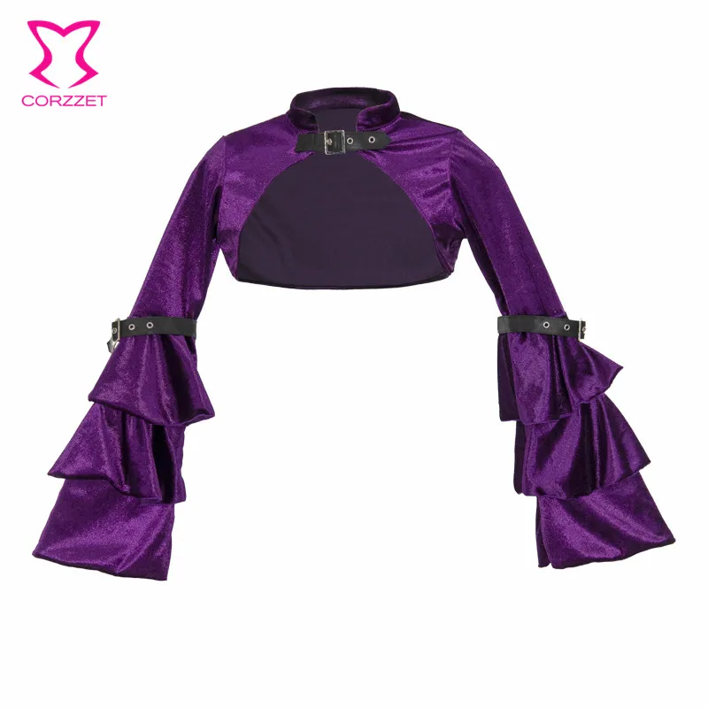 Purple Flannel Flare Sleeve Gothic Jacket Women Victorian Coat Steampunk Clothing Vintage Clothes Medieval Costume Accessories
Purple Flannel Flare Sleeve Gothic Jacket Women Victorian Coat Steampunk Clothing Vintage Clothes Medieval Costume Accessories