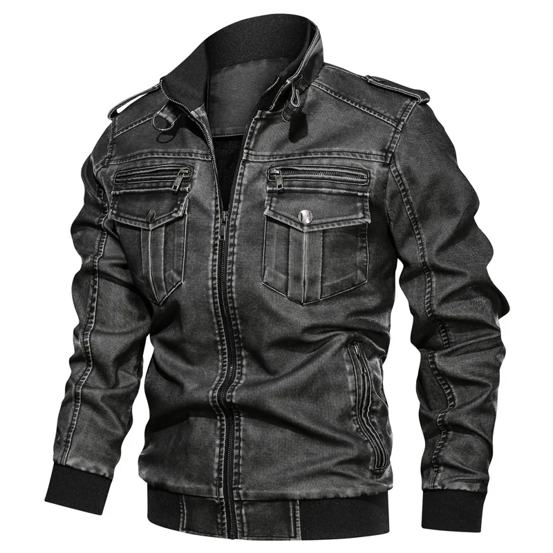 2019 Pop Autumn Winter PU Leather Jacket Men Slim Fit Mens Motorcycle Jacket Brand Quality Leather Men Jacket
2019 Pop Autumn Winter PU Leather Jacket Men Slim Fit Mens Motorcycle Jacket Brand Quality Leather Men Jacket