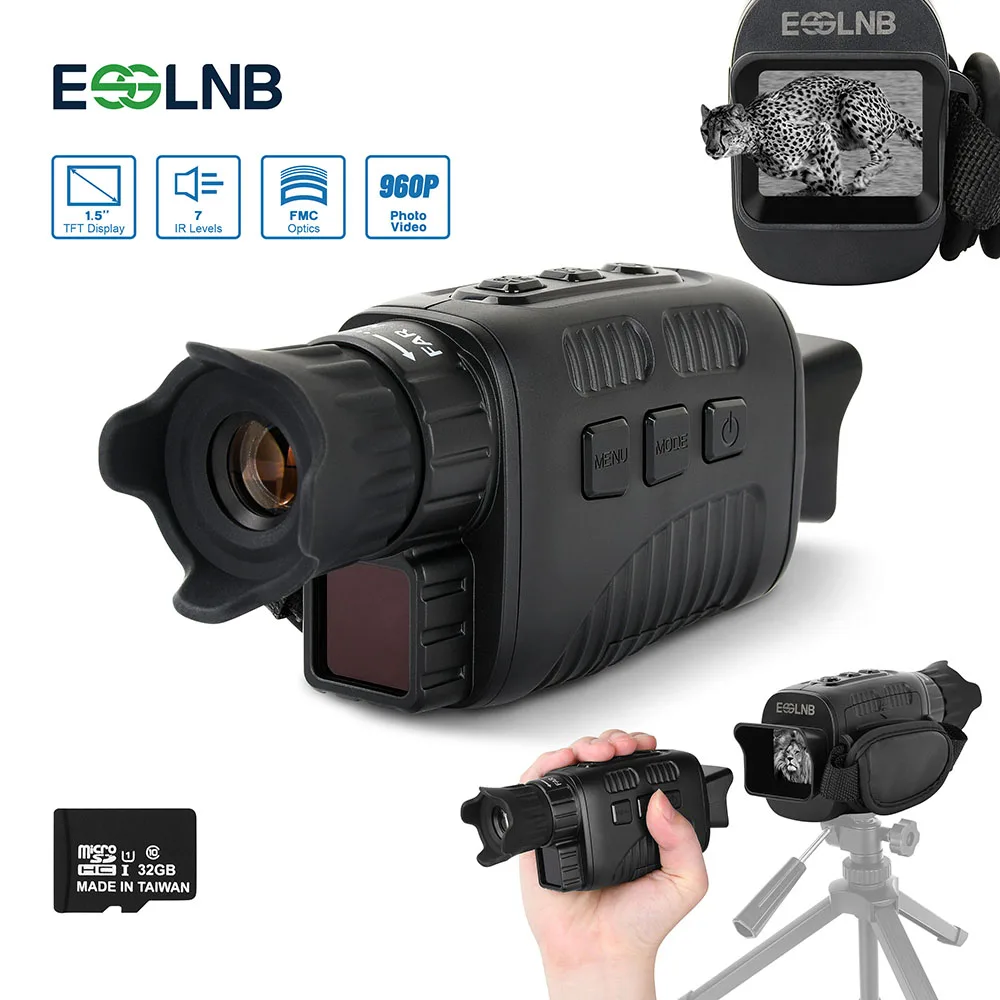 3-12X Monocular Night Vision Golgge with 1.5" TFT LCD 7 Grades IR 960P Camera Video Recorder 32G SD Card 200m View
3-12X Monocular Night Vision Golgge with 1.5" TFT LCD 7 Grades IR 960P Camera Video Recorder 32G SD Card 200m View