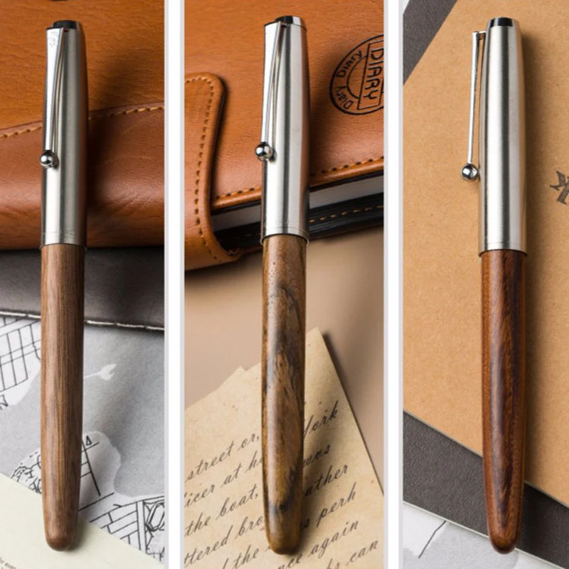 Jinhao Wood Barrel Business Fountain Pen Tiger-Texture-Wood Stainless Steel Cap Extra Fine 0.38mm Smooth Writing Ink Gift Pens
Jinhao Wood Barrel Business Fountain Pen Tiger-Texture-Wood Stainless Steel Cap Extra Fine 0.38mm Smooth Writing Ink Gift Pens