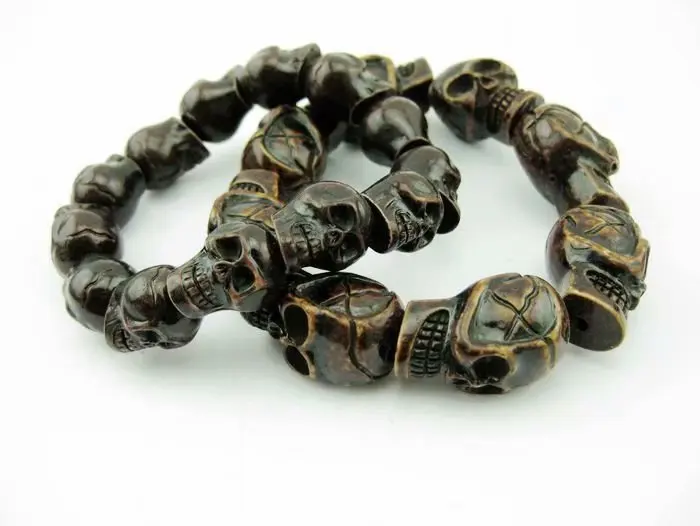 Sale 2 pcs skull Men's Bracelet limitation Yak Bone Material Bone Art Vintage Bracelets For Man
Sale 2 pcs skull Men's Bracelet limitation Yak Bone Material Bone Art Vintage Bracelets For Man
