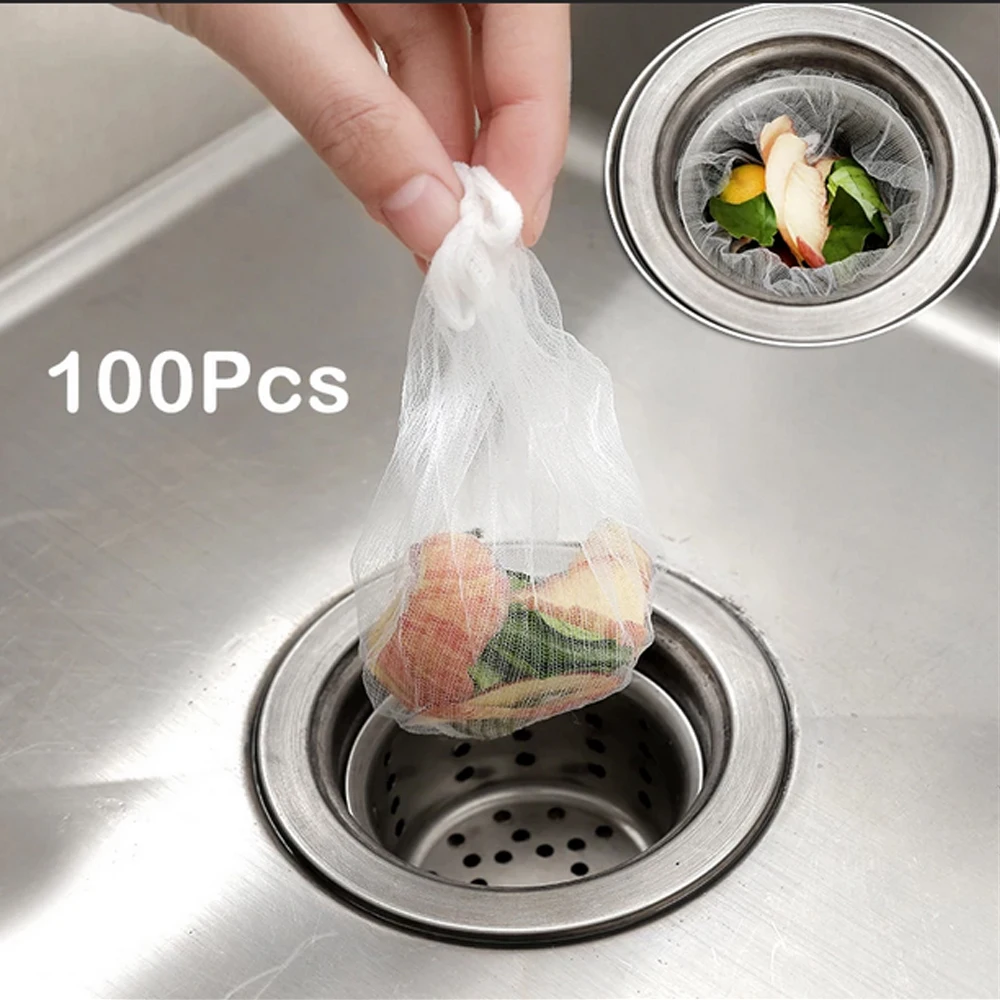Disposable Sink Filter Mesh, Kitchen Tools, Trash Bag, Prevent Sink from Clogging, Bathroom Strainer, 100Pcs Set
Disposable Sink Filter Mesh, Kitchen Tools, Trash Bag, Prevent Sink from Clogging, Bathroom Strainer, 100Pcs Set