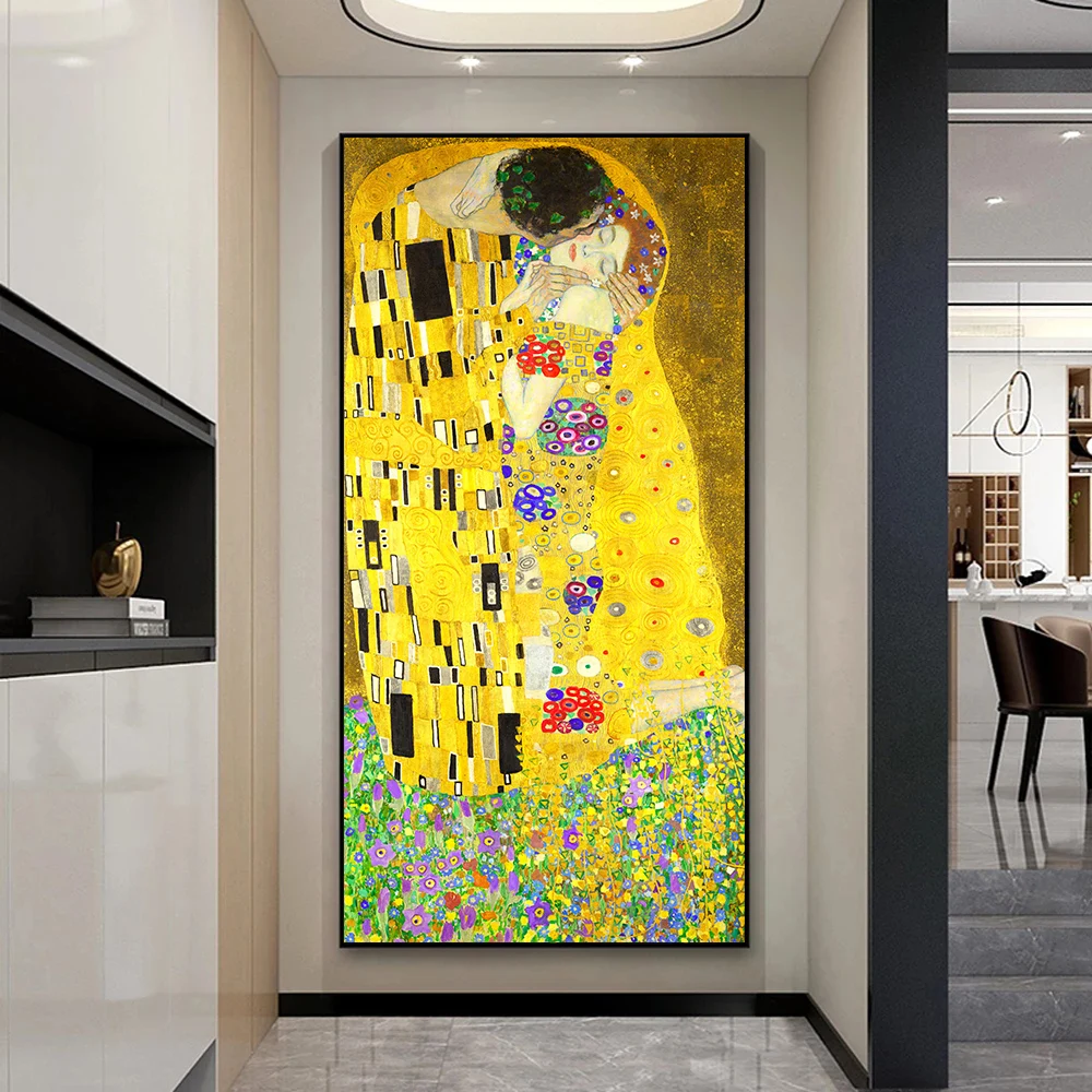 Famous Painting Gustav Klimt Kissing Wall Art Oil Painting Scandinavian Poster Printing Canvas Painting Picture Room Home Decor
Famous Painting Gustav Klimt Kissing Wall Art Oil Painting Scandinavian Poster Printing Canvas Painting Picture Room Home Decor