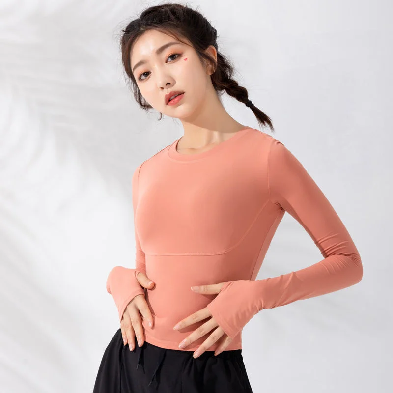 Yoga Crop Top Bodysuit Women's Long Sleeve T-shirt Autumn High Elastic Fit Running Yoga Top Top Deportivo Mujer Camisetas
Yoga Crop Top Bodysuit Women's Long Sleeve T-shirt Autumn High Elastic Fit Running Yoga Top Top Deportivo Mujer Camisetas
