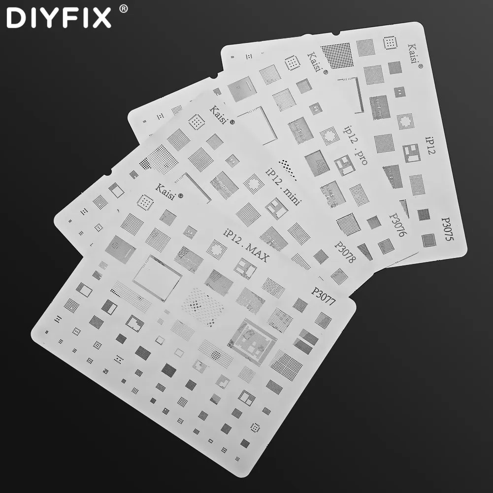 Инструмент для телефона DIYFIX для iPhone12 Pro Max 12 Mini материнская плата IC чип шар паяльная сетка пластина из нержавеющей стали
Инструмент для телефона DIYFIX для iPhone12 Pro Max 12 Mini материнская плата IC чип шар паяльная сетка пластина из нержавеющей стали