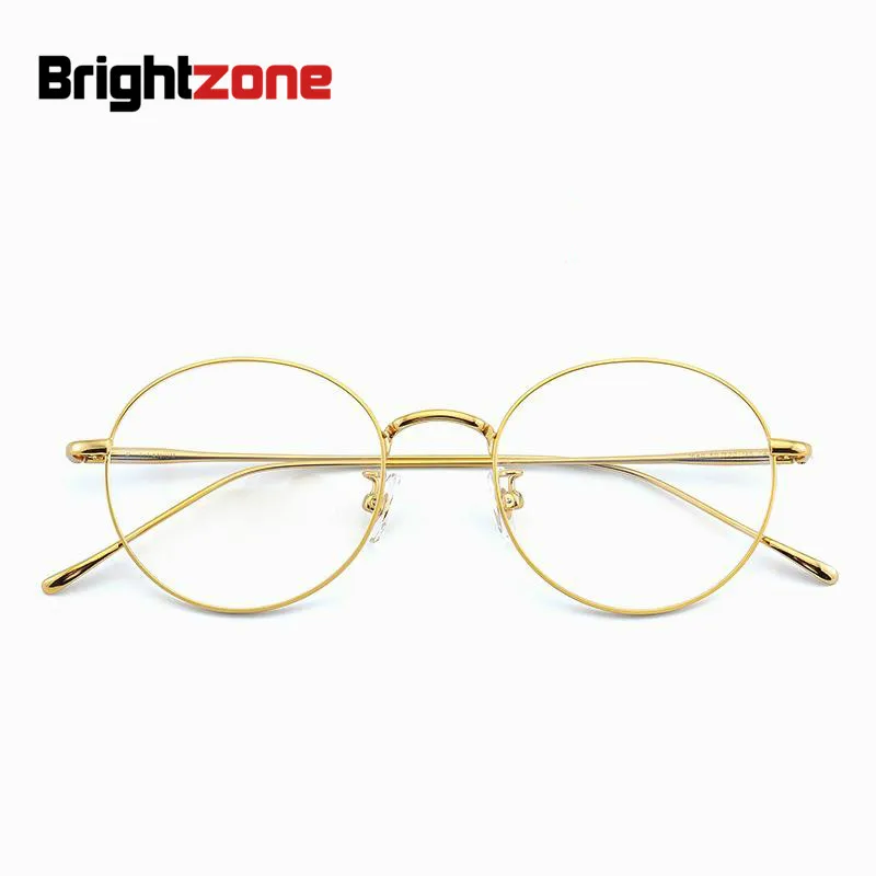 Brightzone Pure Titanium Round Eyeglasses Optical Frames Unisex Glasses Retro Eyeglasses Prescription Men Women Myopia Oculos
Brightzone Pure Titanium Round Eyeglasses Optical Frames Unisex Glasses Retro Eyeglasses Prescription Men Women Myopia Oculos