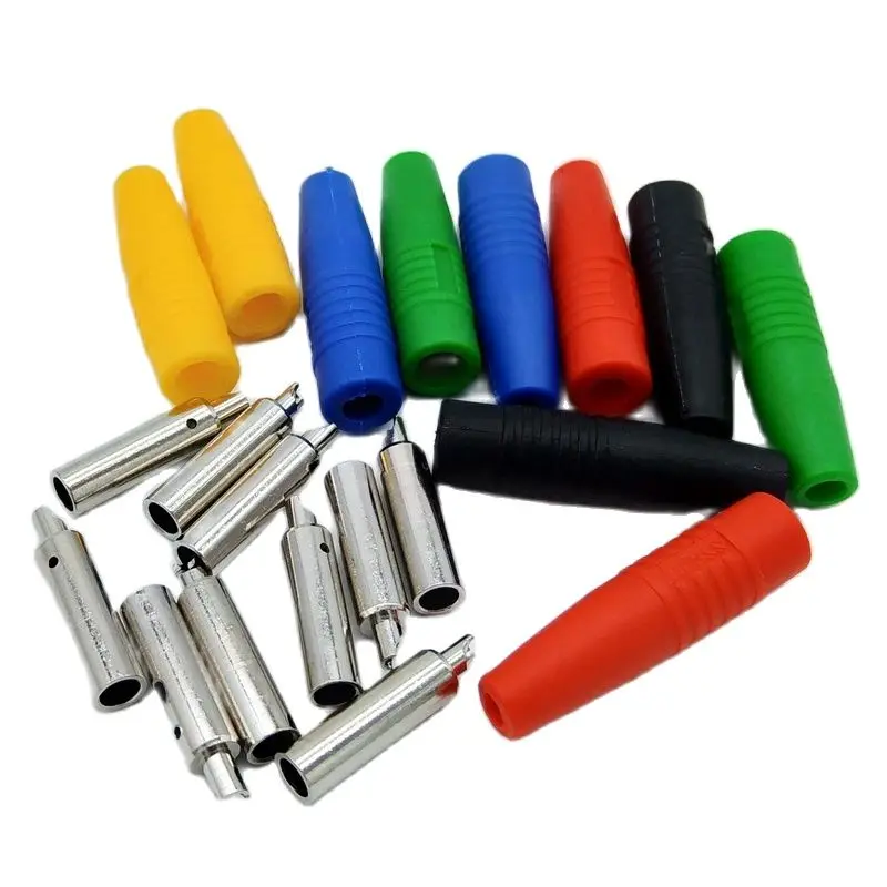 5 Colour Soldering 4mm Banana Socket Banana Female Connector For 14AWG Cable 10pcs/lot
5 Colour Soldering 4mm Banana Socket Banana Female Connector For 14AWG Cable 10pcs/lot