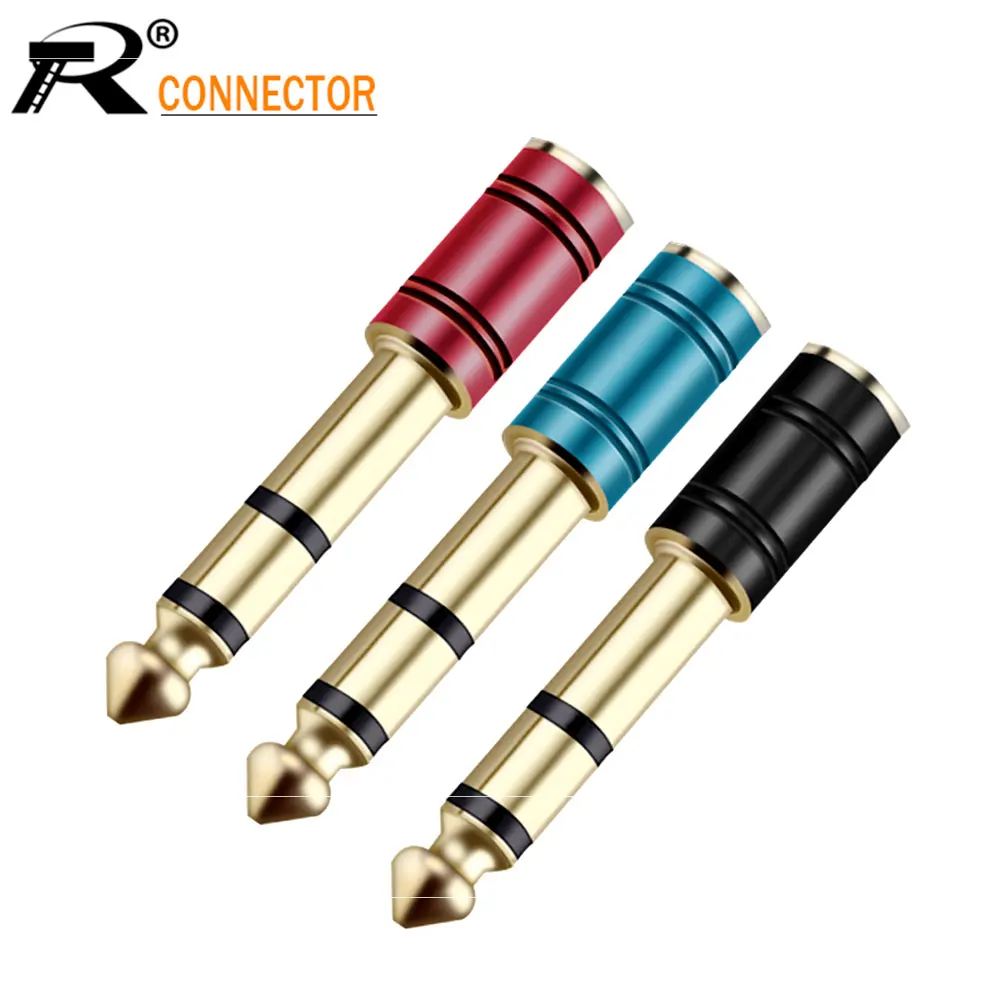 10pcs Paint Process Phone Jack Balance Audio Connector Adapter 6.35mm Stereo Male Plug to 3.5mm Stereo Female Jack Gold Plated
10pcs Paint Process Phone Jack Balance Audio Connector Adapter 6.35mm Stereo Male Plug to 3.5mm Stereo Female Jack Gold Plated